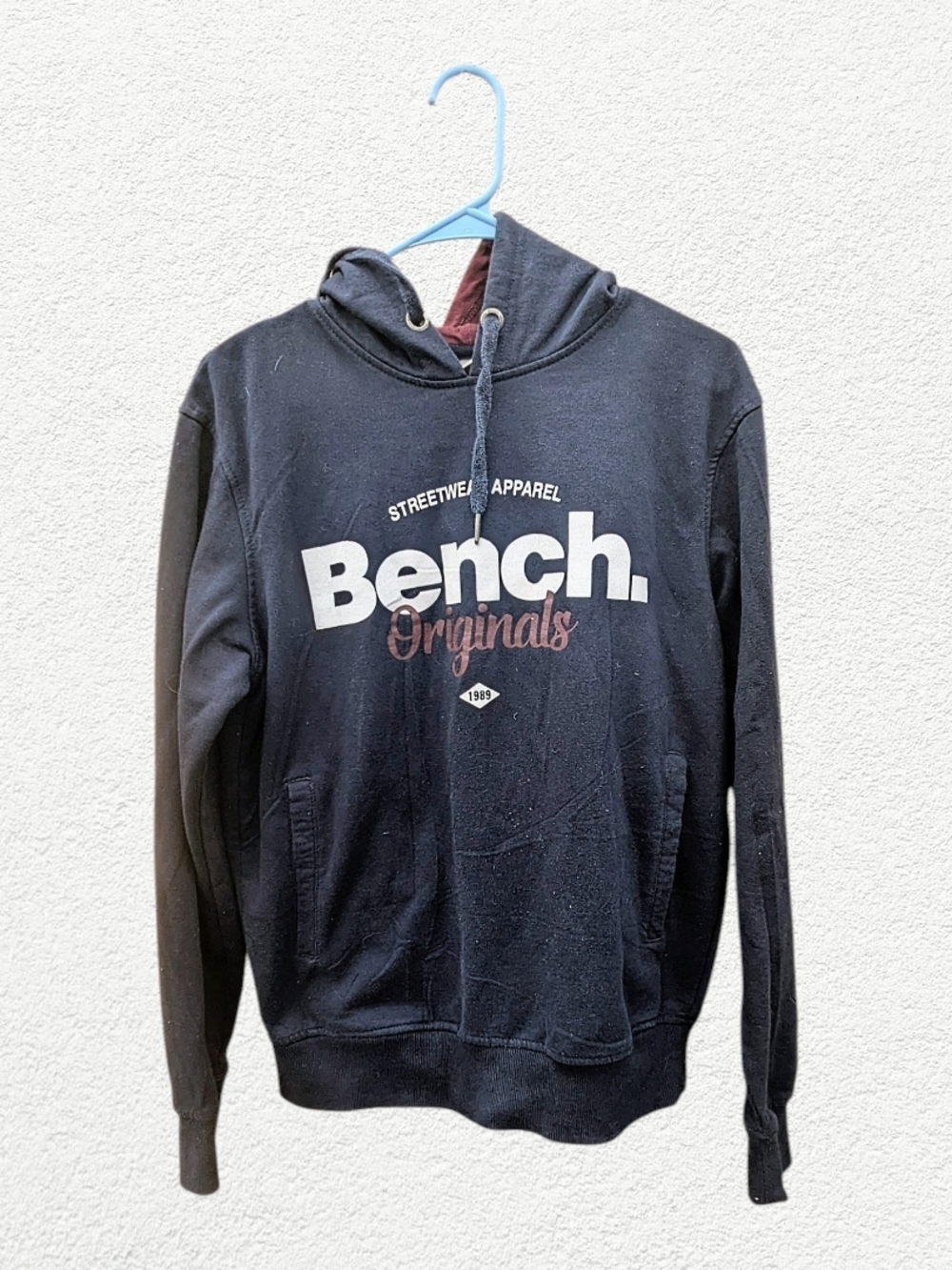 Boy's Bench Originals Navy Logo Hoodie